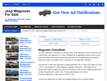 Tablet Screenshot of jeepwagoneerforsale.com